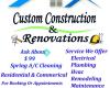 Custom Construction & Renovations